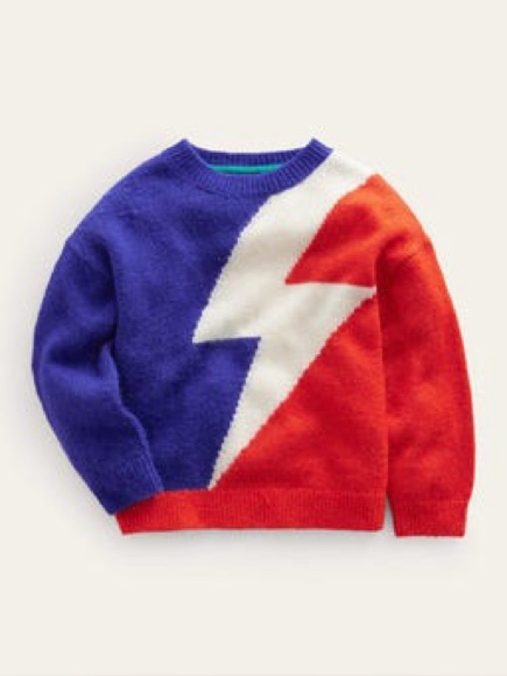 Mini Boden Lightning Bolt Sweater Kids Size 11-12Y